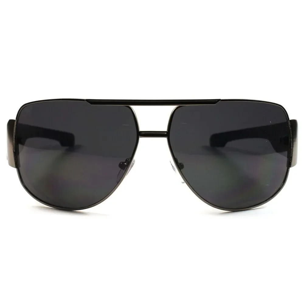 Novelty Mens Womens Gunmetal Rectangle Patriotic American Flag Sunglasses